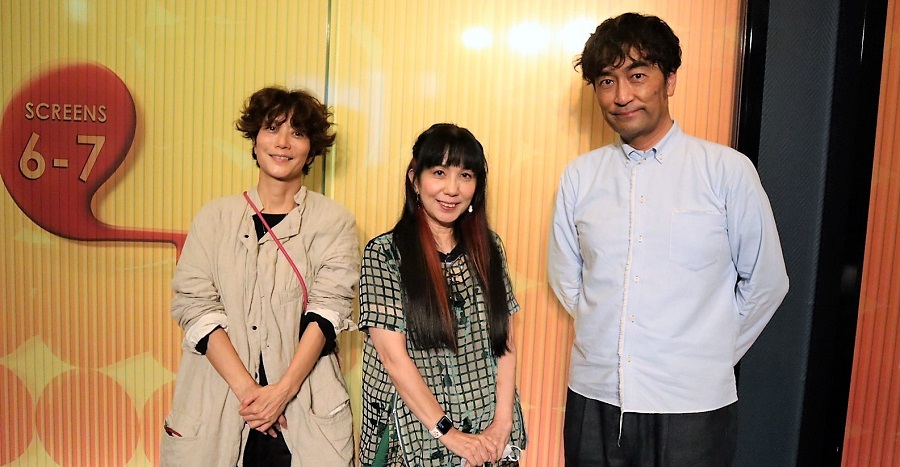 左から三島有紀子監督、松岡ひとみさん、森谷雄プロデューサー